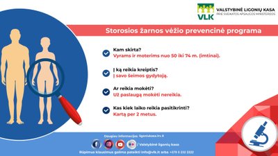 Storosios žarnos vėžio prevencinė programa.