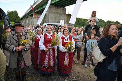 Tautiška giesmė aidėjo Merkio ir Nemuno santakoje