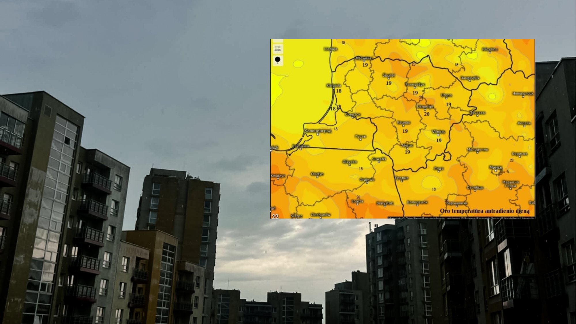 Lithuania braces for cooler, wetter Tuesday after Cyclone Flora, with warmer weather to follow