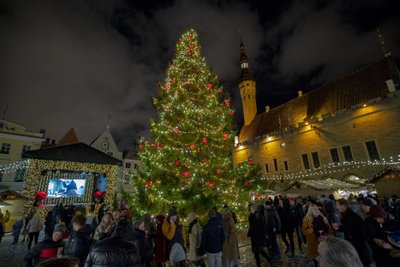 Kalėdų eglė Taline 2019 m.