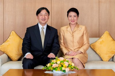 Japonijos imperatorius Naruhito ir imperatorienė Masako