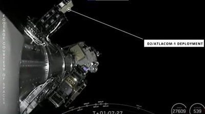 Į orbitą su SpaceX raketa Falcon 9 paleisti ir du NanoAvionics nanopalydovai. Scanpix/SpaceX/NanoAvionics nuotr.