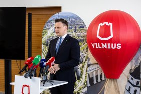 Spaudos konferencija dėl gaisro atliekų rūšiavimo gamykloje Vilniuje