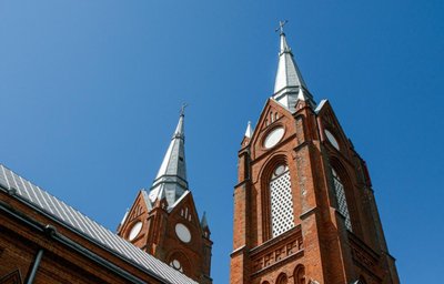 Keltas į kalvotąją Vilkiją, kur viena gražiausių bažnyčių.