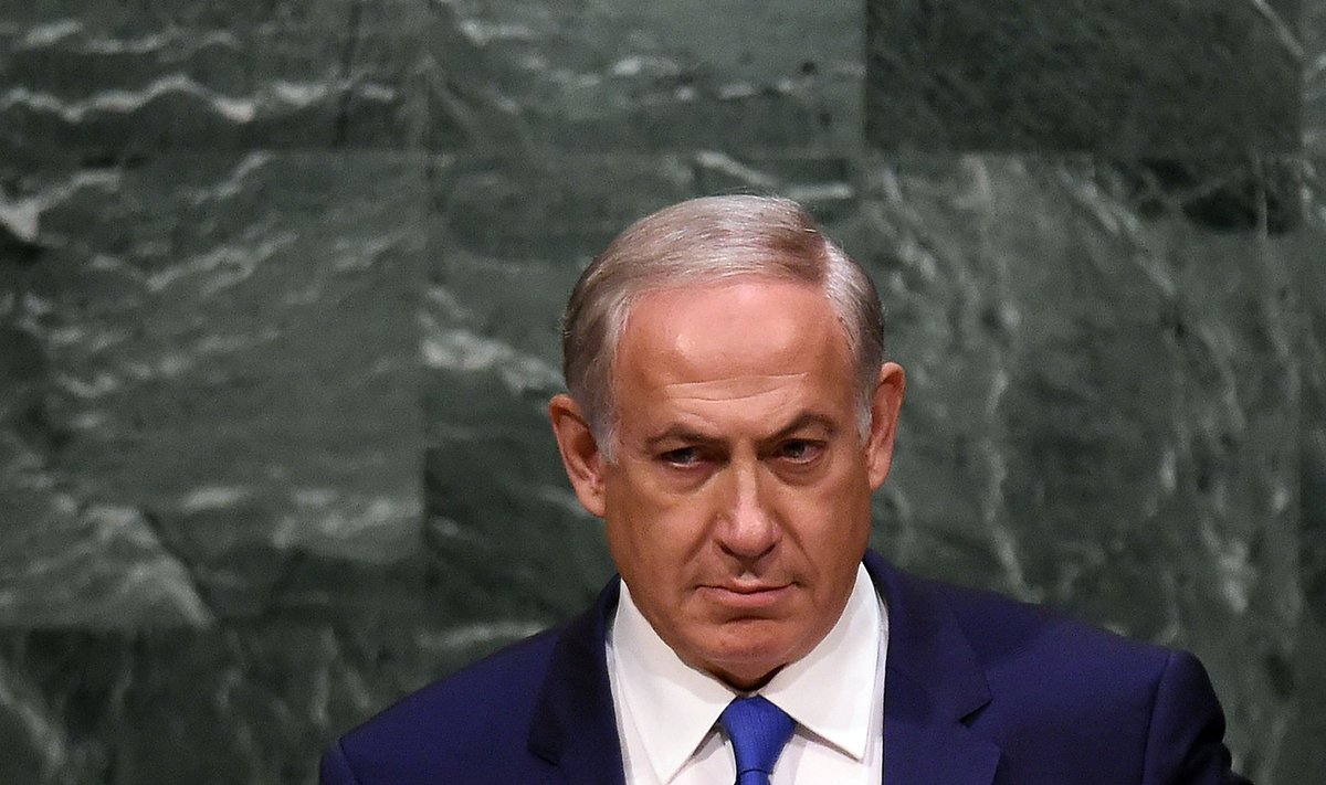 Izraelio premjeras Benjamin Netanyahu 