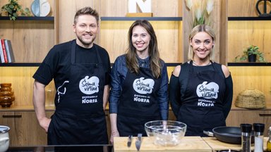 Šeimų virtuvė. Ledi Ais su vyru pagamins sviestinį moliūgą su ožkos sūriu ir namine obuoliene