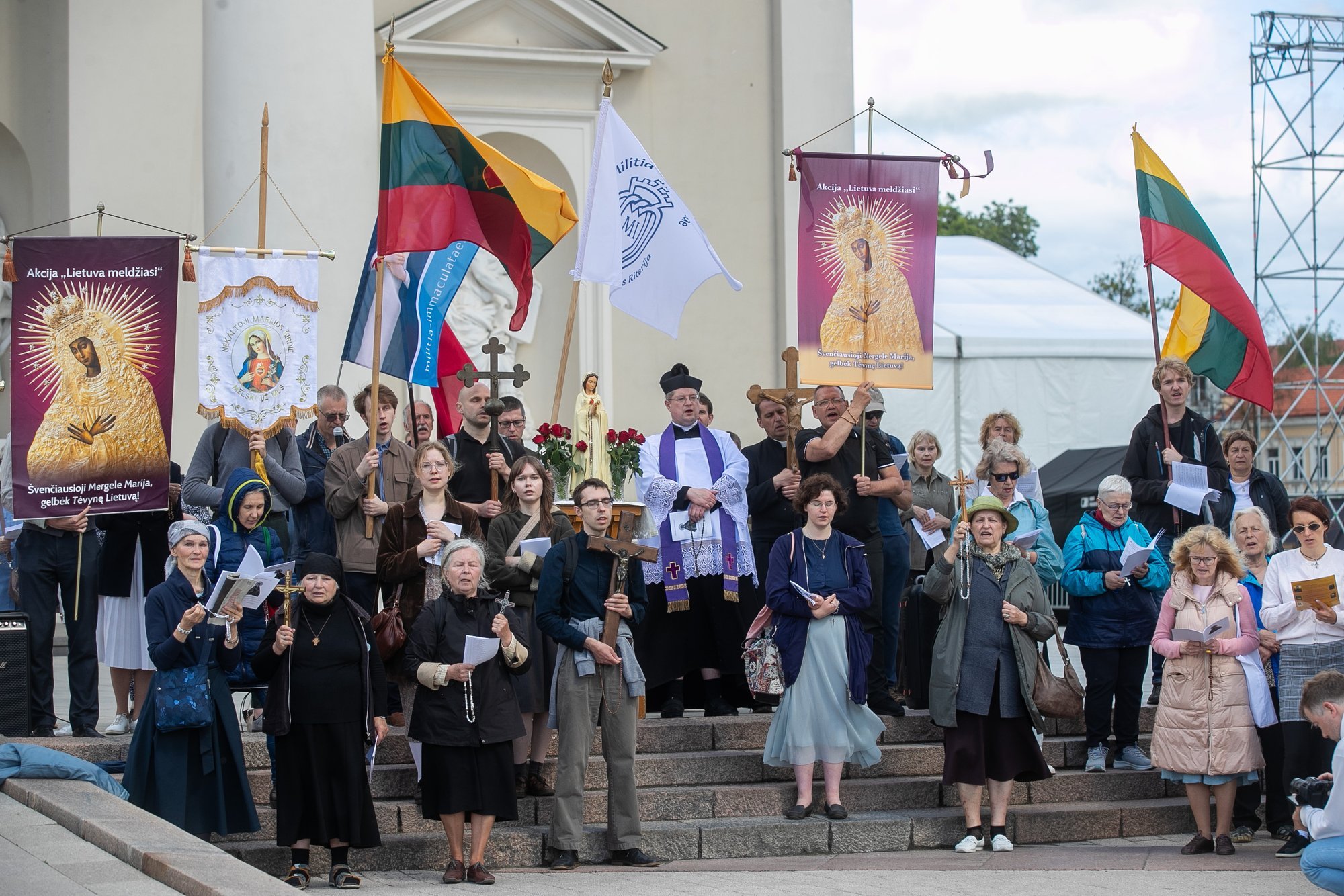 Protesters rally against LGBTQ+ event in Vilnius, citing Christian values