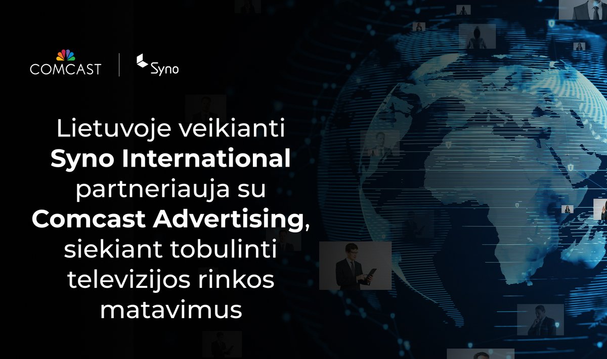 „Syno International“ partneriauja su „Comcast Advertising“, siekdama tobulinti televizijos rinkos matavimus