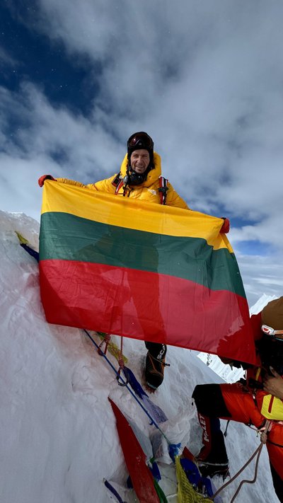 Mindaugas Šatkauskas ir jo ekspediciją į Everesto viršūnę