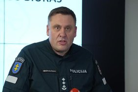 Lietuvos kriminalinės policijos biuro viršininko Maskoliūno spaudos konferencija