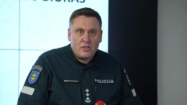 Lietuvos kriminalinės policijos biuro viršininko Maskoliūno spaudos konferencija