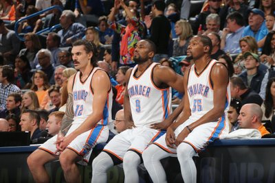 Stevenas Adamsas, Serge'as Ibaka, Kevinas Durantas