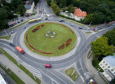 Naujas žiedinių sankryžų ženklinimas