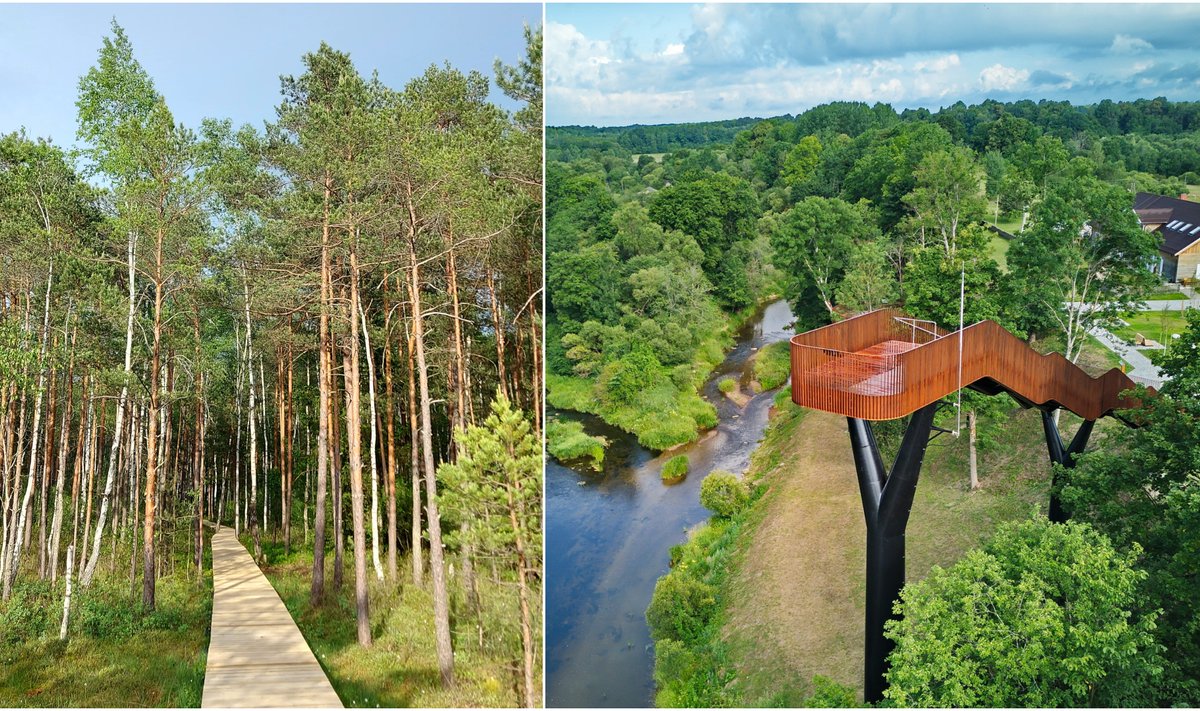 Varnikų pažintinis takas, Akmenos ir Jūros upių santakos apžvalgos bokštas