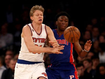 Mindaugas Kuzminskas ir Stanley Johnsonas