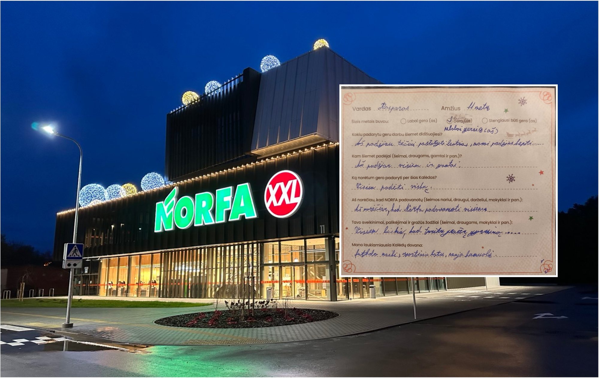 NORFA kviečia rašyti laišką Kalėdų seneliui: vaikų laukia staigmenos ir prizai