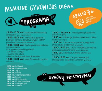 Pasaulinės gyvūnijos dienos programa