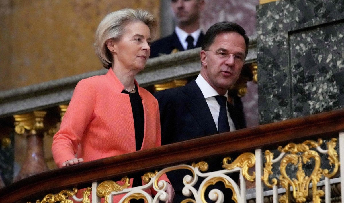 Europos Komisijos pirminink? Ursula von der Leyen ir NATO generalinis sekretorius Markas Rutte