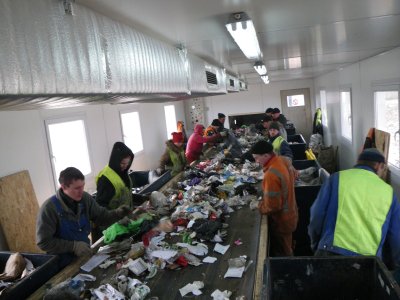 Klaipėdos atliekų rūšiavimo linija/ M. Milinio nuotr.