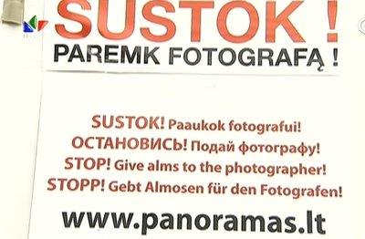 Fotografas K. Šukevičius elgetauja