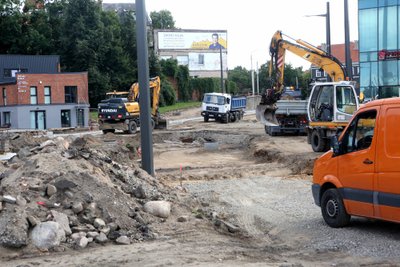 Kaune remontuojamas Pilies žiedas ir jo prieigos