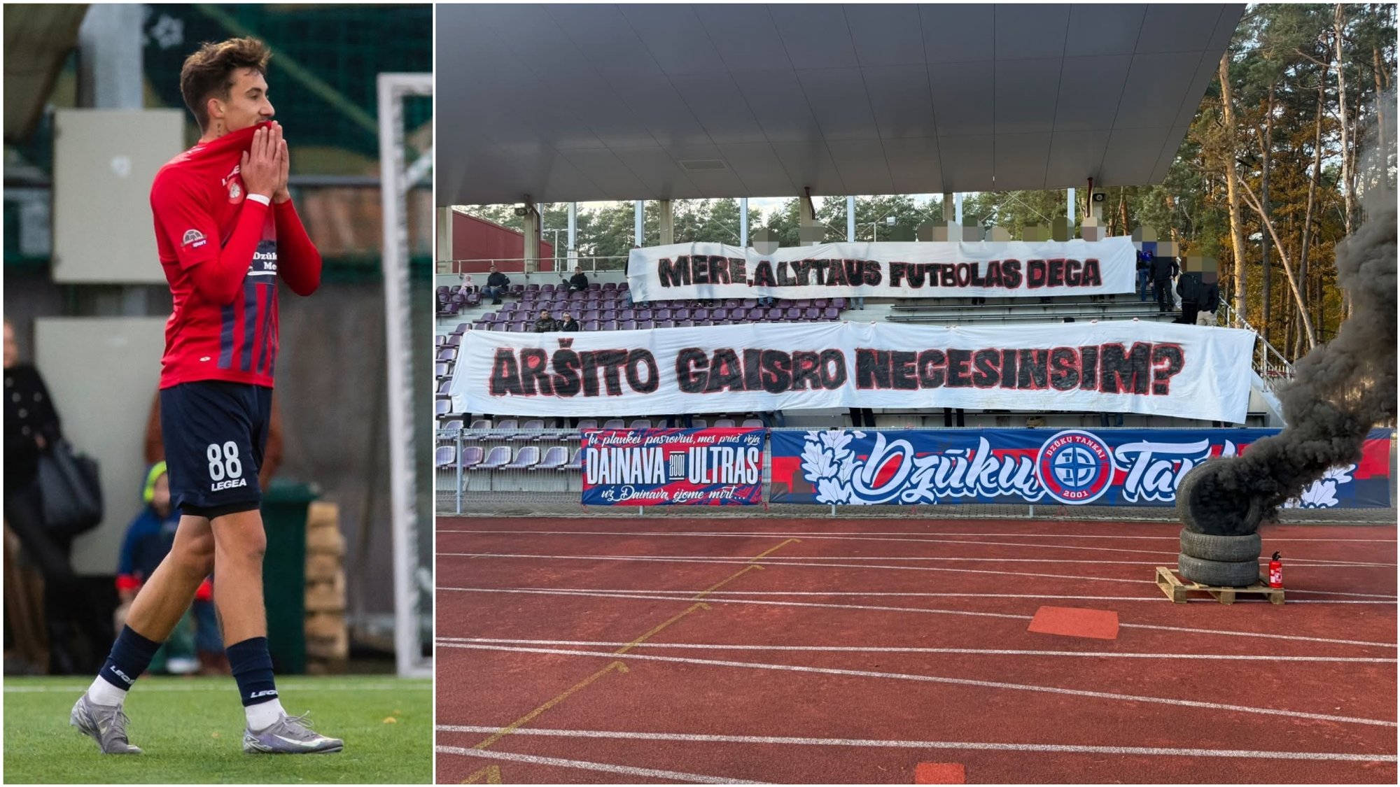 Alytaus sirgaliai kaltina "provokatorių" ir pliekia merą dėl klubui iškilusios grėsmės Alytaus "Dainavos" futbolo ekipos gerbėjai teigia nesiteisinsiantys dėl savaitgalį sukeltų muštynių.