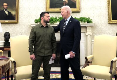 Volodymyras Zelenskis ir Joe Bidenas