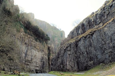 Cheddar Gorge, olų ir urvų pilnas kalnynas Anglijoje