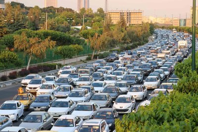 Automobilių spūstis Teherane paskelbus apie Irano prezidento spraigtasparnio incidentą