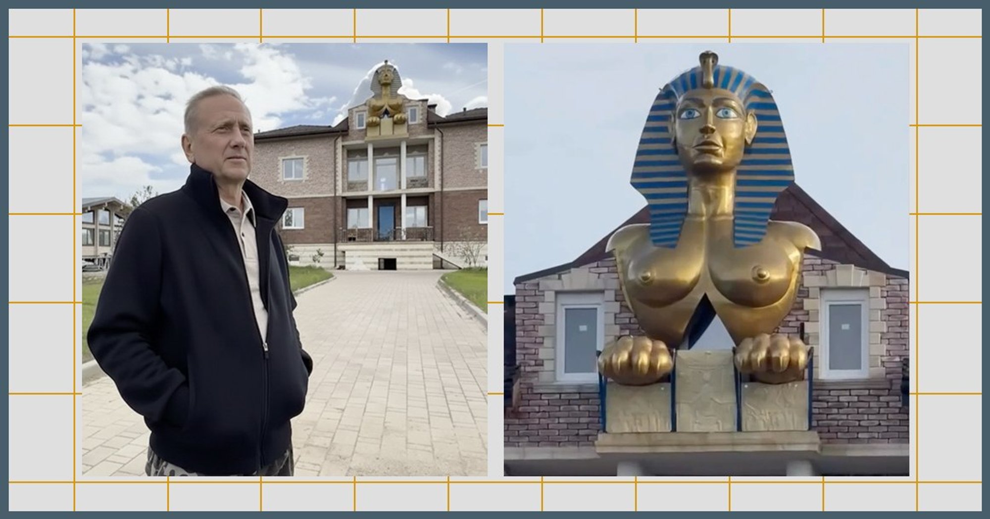 Romanov's Home Decoration Shocks Russians: Giant Sphinx Sculpture Surfaces Near Moscow