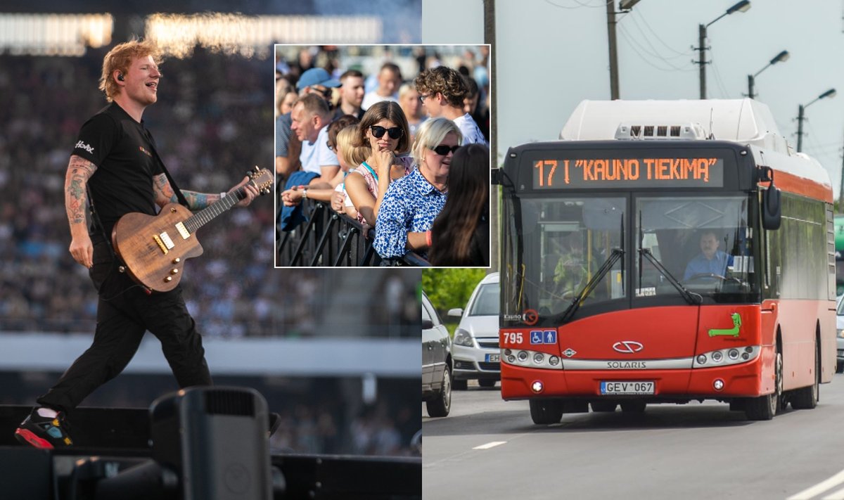 Edo Sheerano koncerto akimirkos, Kauno autobusas