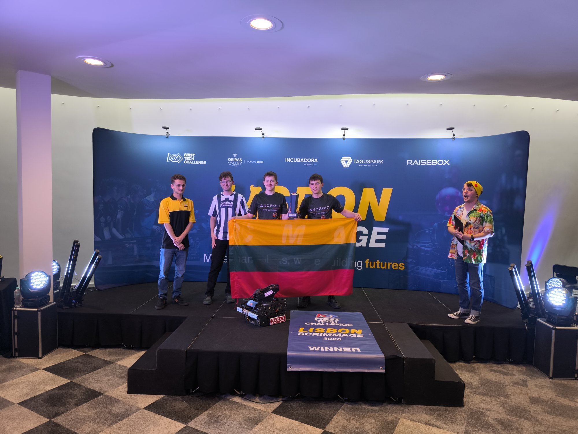 Lithuanian team wins international robotics competition in Portugal