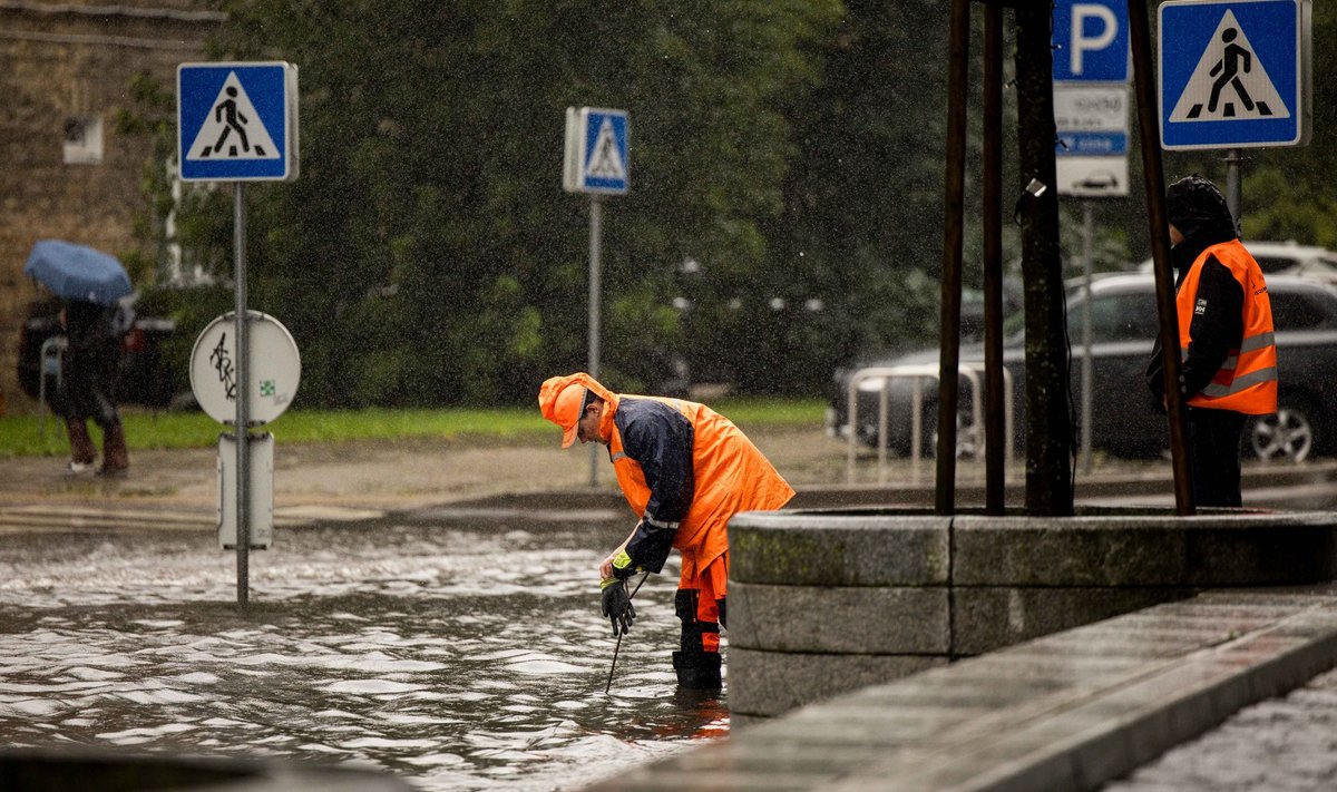 A massive storm in Lithuania