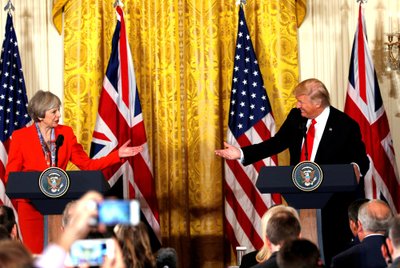 Theresa May, Donaldas Trumpas