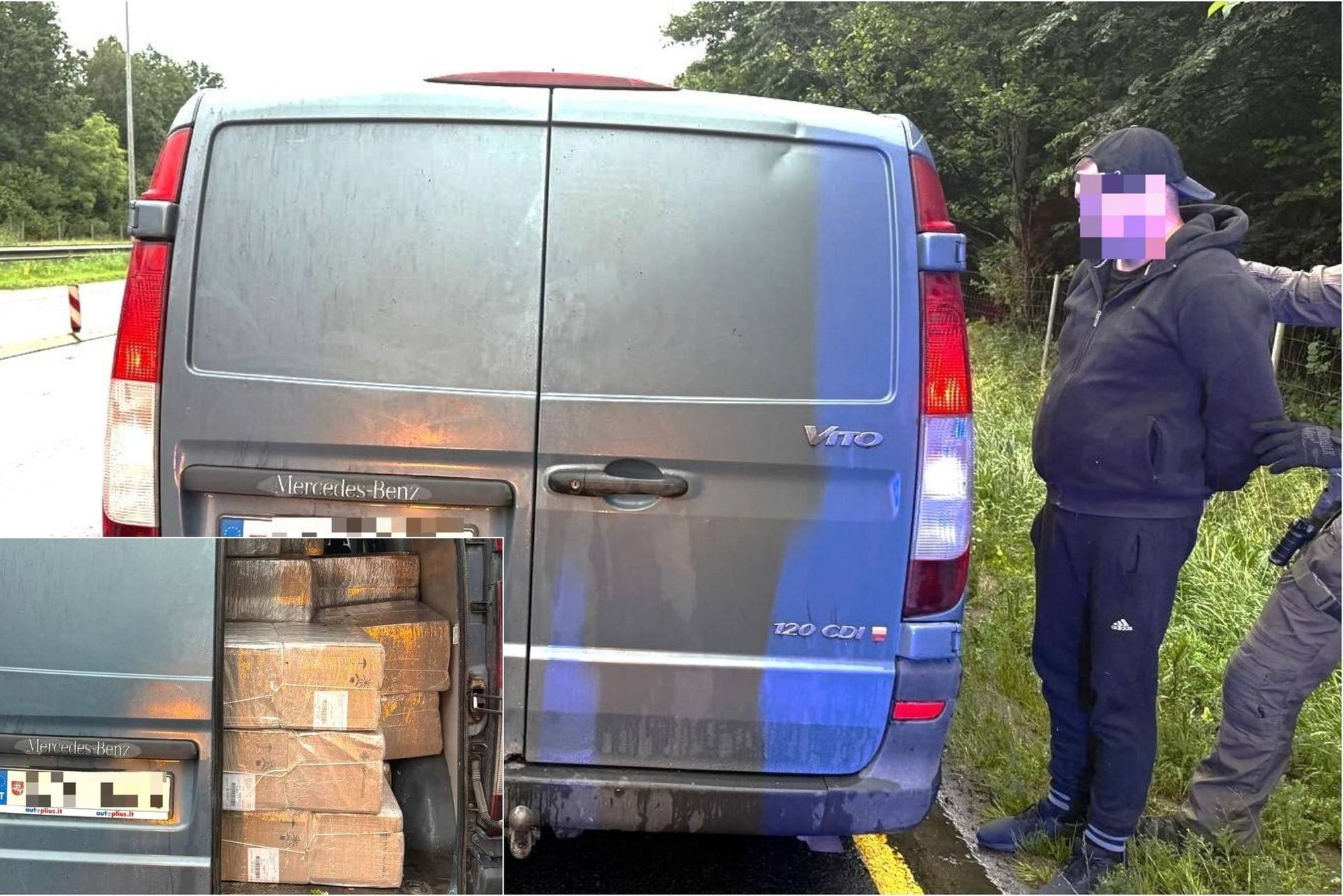 Lithuanian border guards seize over 282,000 euros in smuggled cigarettes
