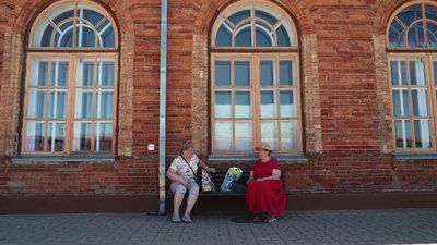 Švenčionėlių traukinių stotyje (vaizdo pasakojimo stop kadras)