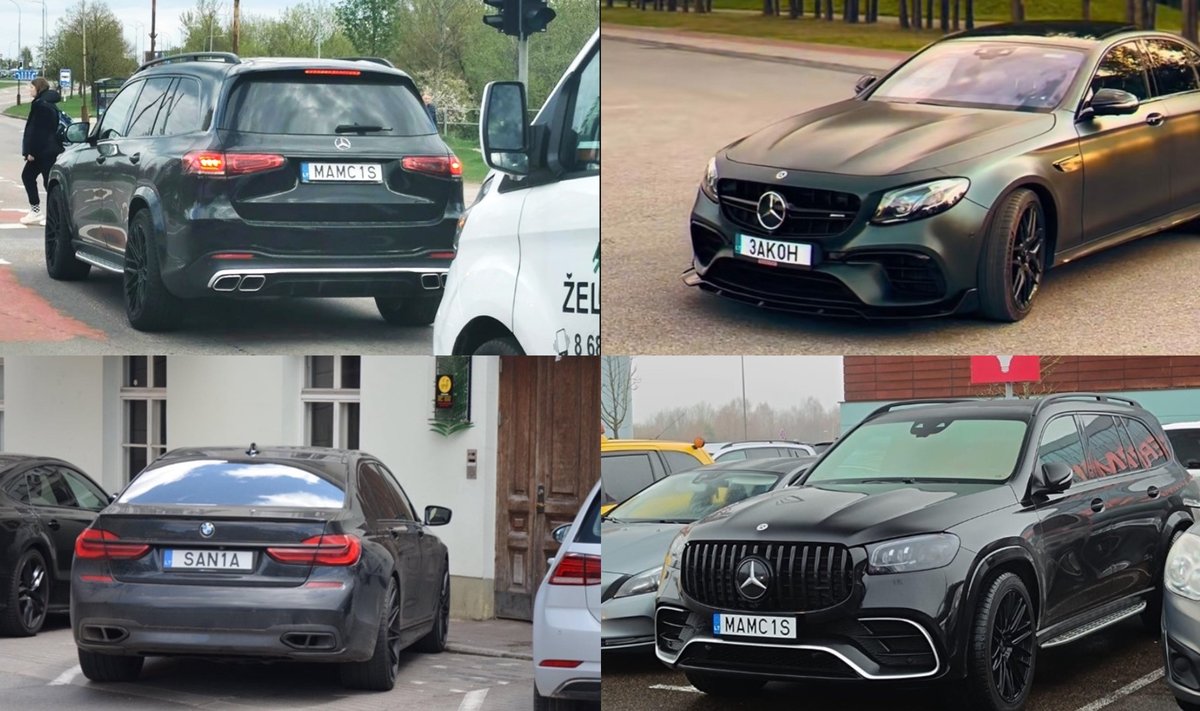 Su kontrabanda siejamų šalčininkiečių prabangūs automobiliai