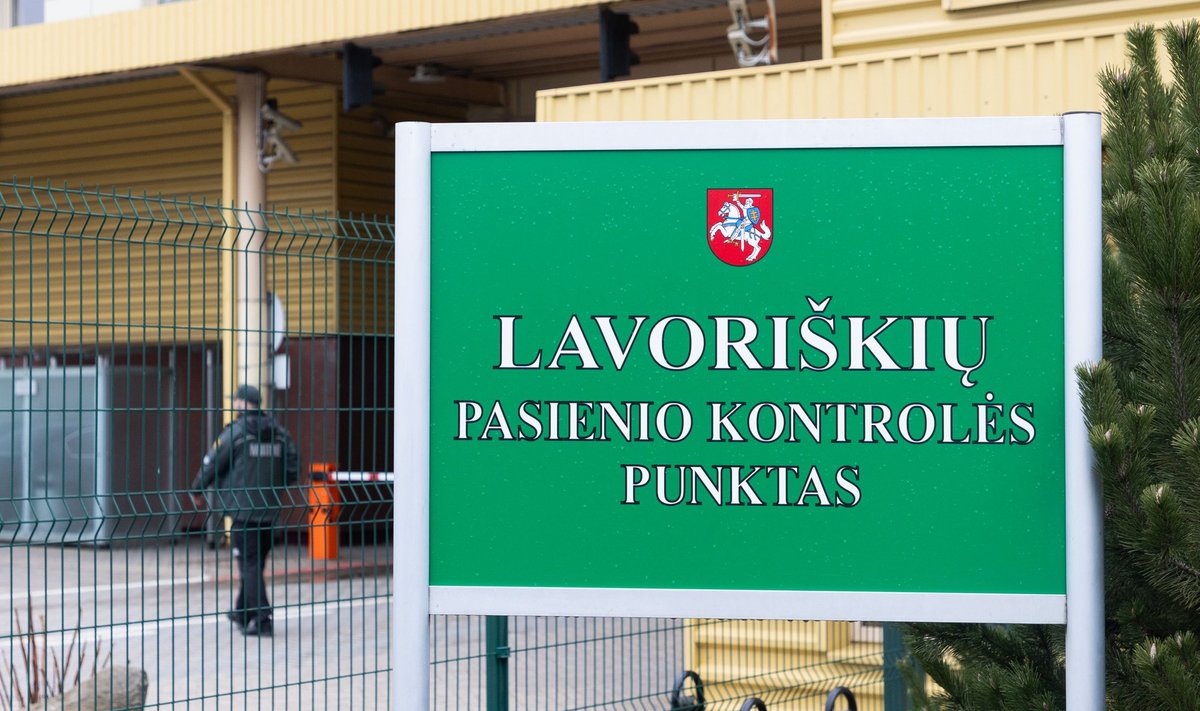 Spaudos konferencija Lavoriškių pasienio punkte 