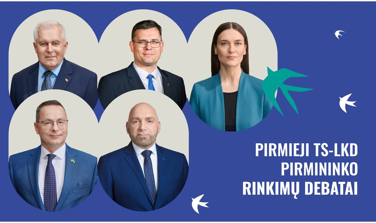Pirmieji atviri TS-LKD pirmininko rinkimai: kandidatų debatai