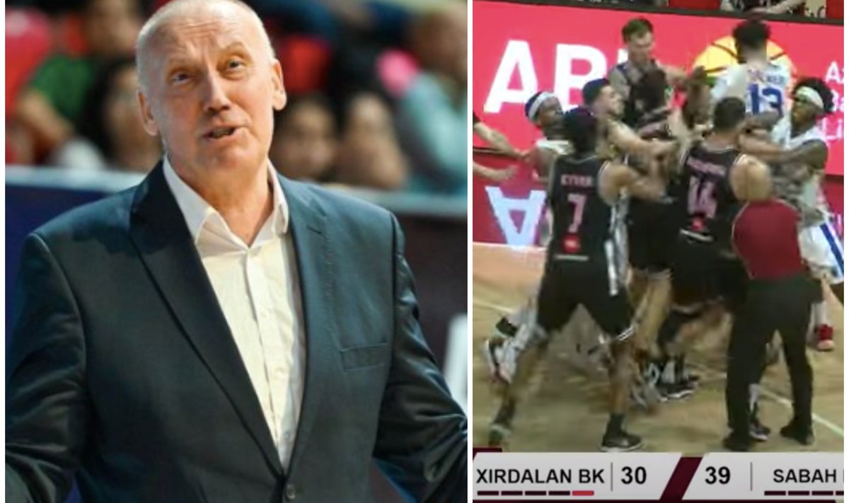 Rimas Kurtinaitis ir muštynės Azerbaidžano lygoje