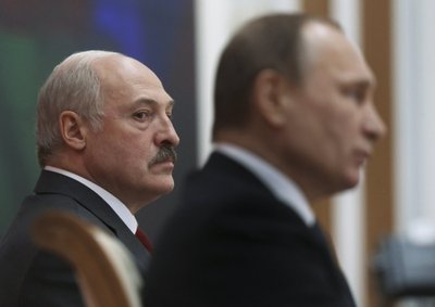 Belarus President A. Lukashenko and Russian President V. Putin