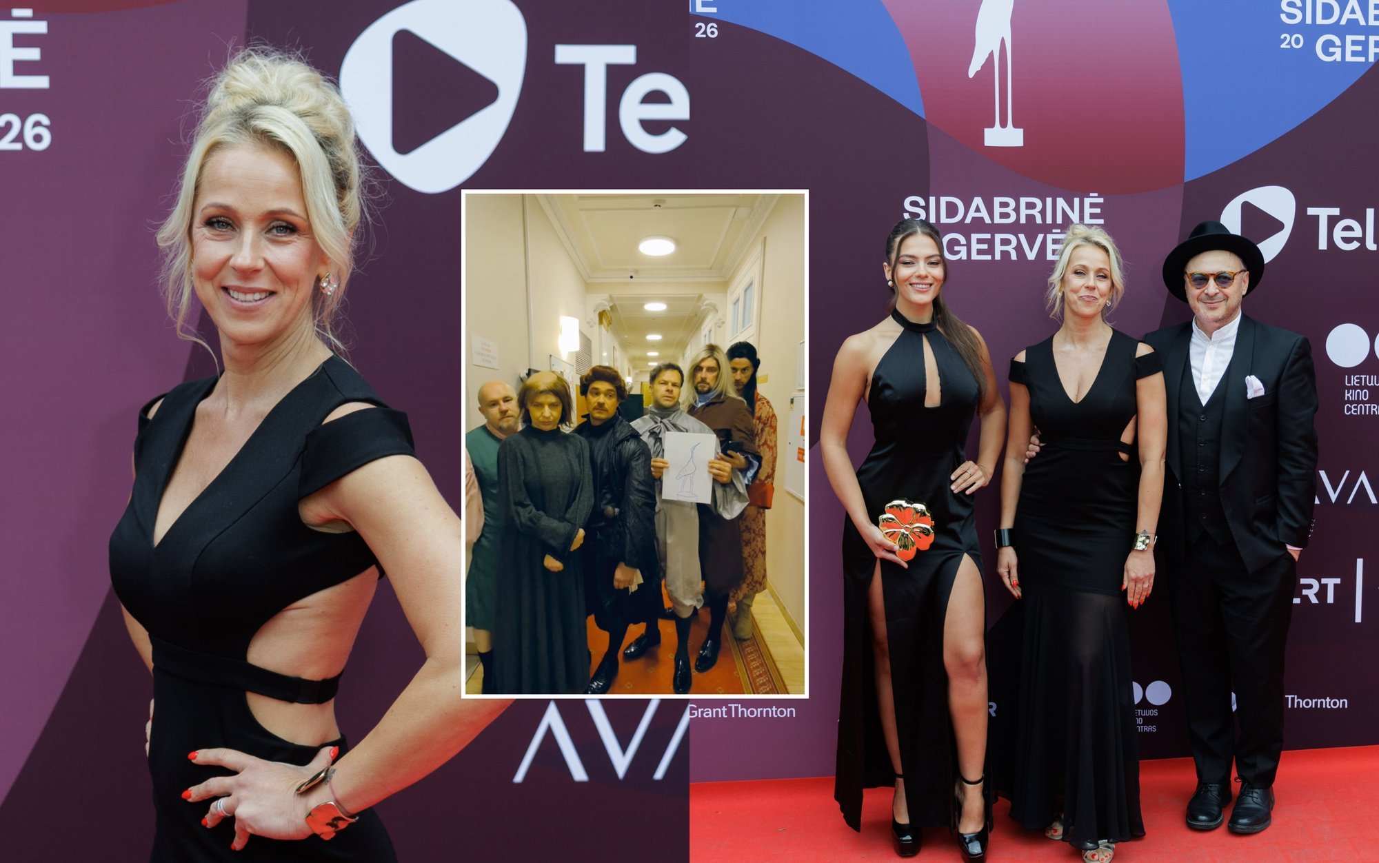 Ineta Stasiulytė, nominated for "Silver Crane," receives surprise from friends