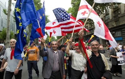 Protesto eitynės Tbilisyje