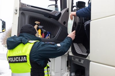 Policijos reidas Minsko plente