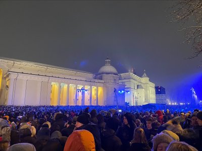 Įžiebiama Vilniaus eglutė, nuotr. K. Pocytė