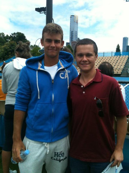 Laurynas Grigelis with Alex Tigani.