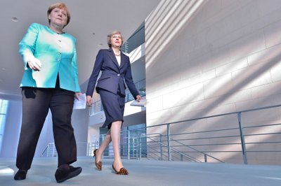 Angela Merkel, Theresa May