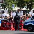 Prieš rinkimus Erfurte vyksta protestai prieš Vokietijos kraštutinių dešiniųjų AfD