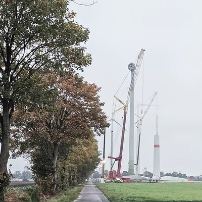 Vėjo jėgainių parko Vokietijoje atnaujinimas #repowering  