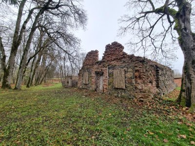 ?ateiki? dvaro sodybos ledain?s liekanos